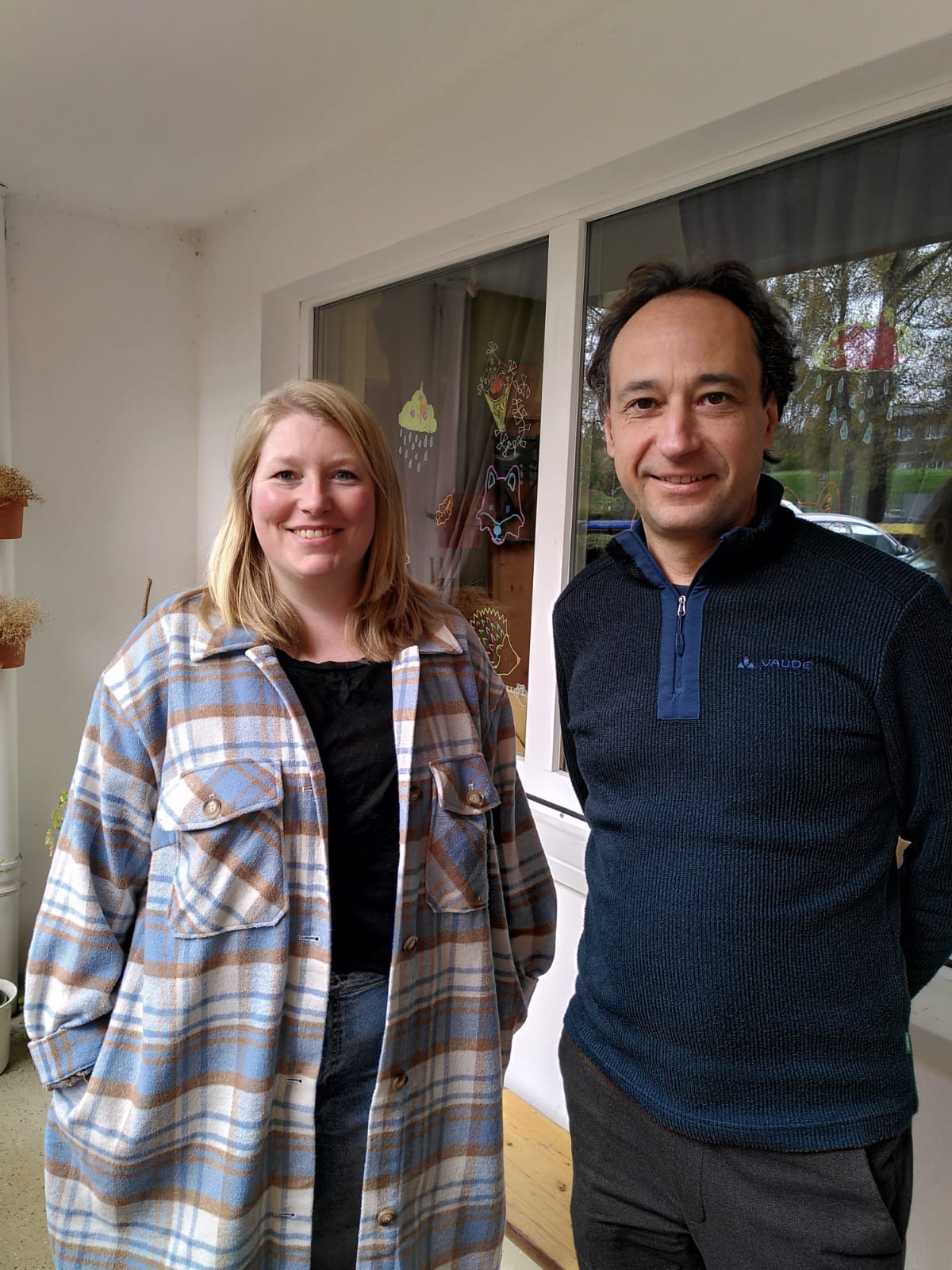 Bürgermeister Thilo Schnor mit Pia Kuhn, Quartiersmanagerin im Bürgerverein Zietenstraße e. V.